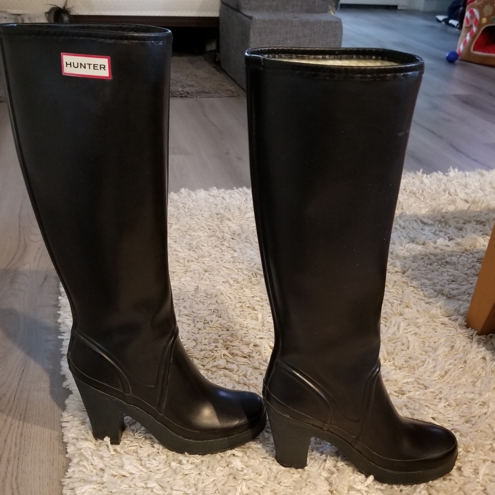 Hunter Tall Heeled Rain Boots